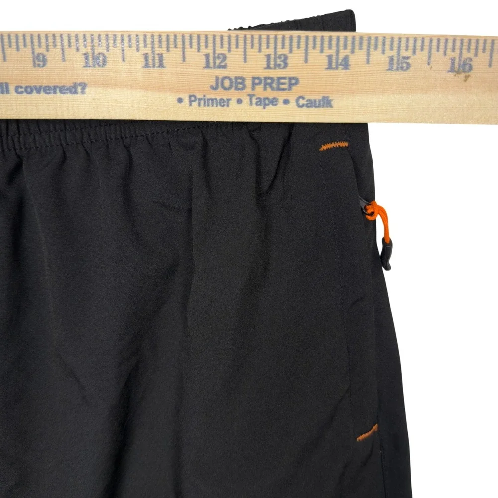 All in‎ Motion Men's Shorts Athletic Running Training Zipper Pocket Black
